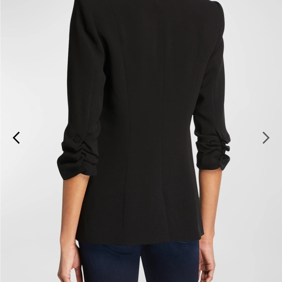 Cinq A Sept Crepe 3/4 Sleeve Blazer - Picture 3 of 6